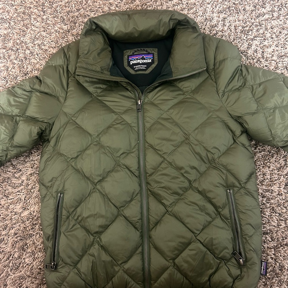 Patagonia Olive Quilted Jacket